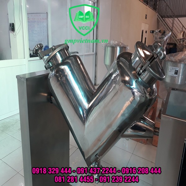 Máy trộn bột công suất lớn – Máy trộn chữ V, máy trộn bột thảo dược